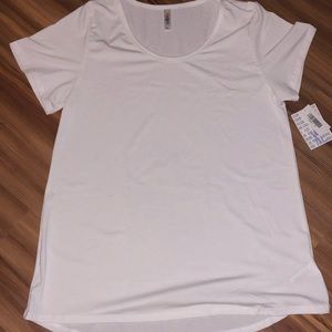 Solid white lularoe T-shirt